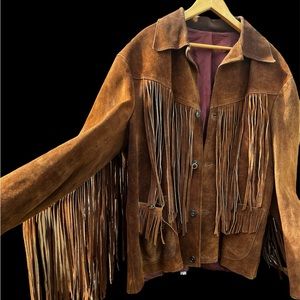 Vintage suede mens jacket